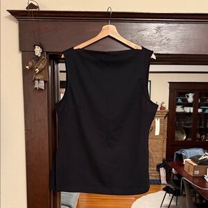 Anthropologie - never worn - sleeveless tailored Black Top
